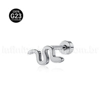 Brinco Titânio Cobra Liso
