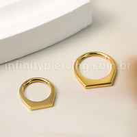 Piercing Argola Titânio Segmento Articulado Modelo Anel