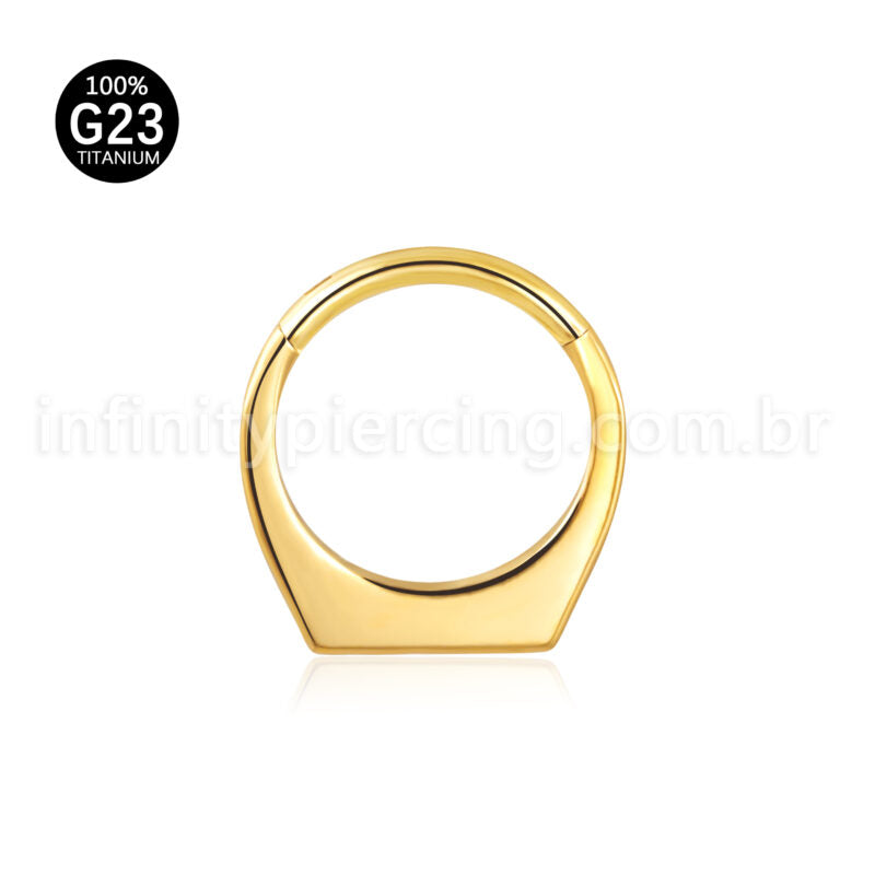 Piercing Argola Titânio Segmento Articulado Modelo Anel