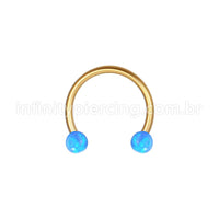 Piercing Ferradura Aço Cirúrgico Opala