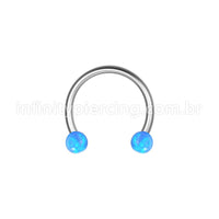 Piercing Ferradura Aço Cirúrgico Opala