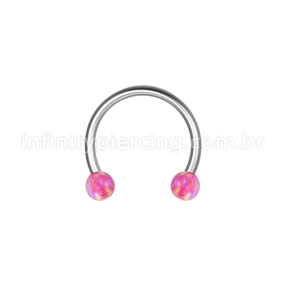 Piercing Ferradura Aço Cirúrgico Opala