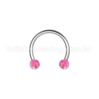Piercing Ferradura Aço Cirúrgico Opala