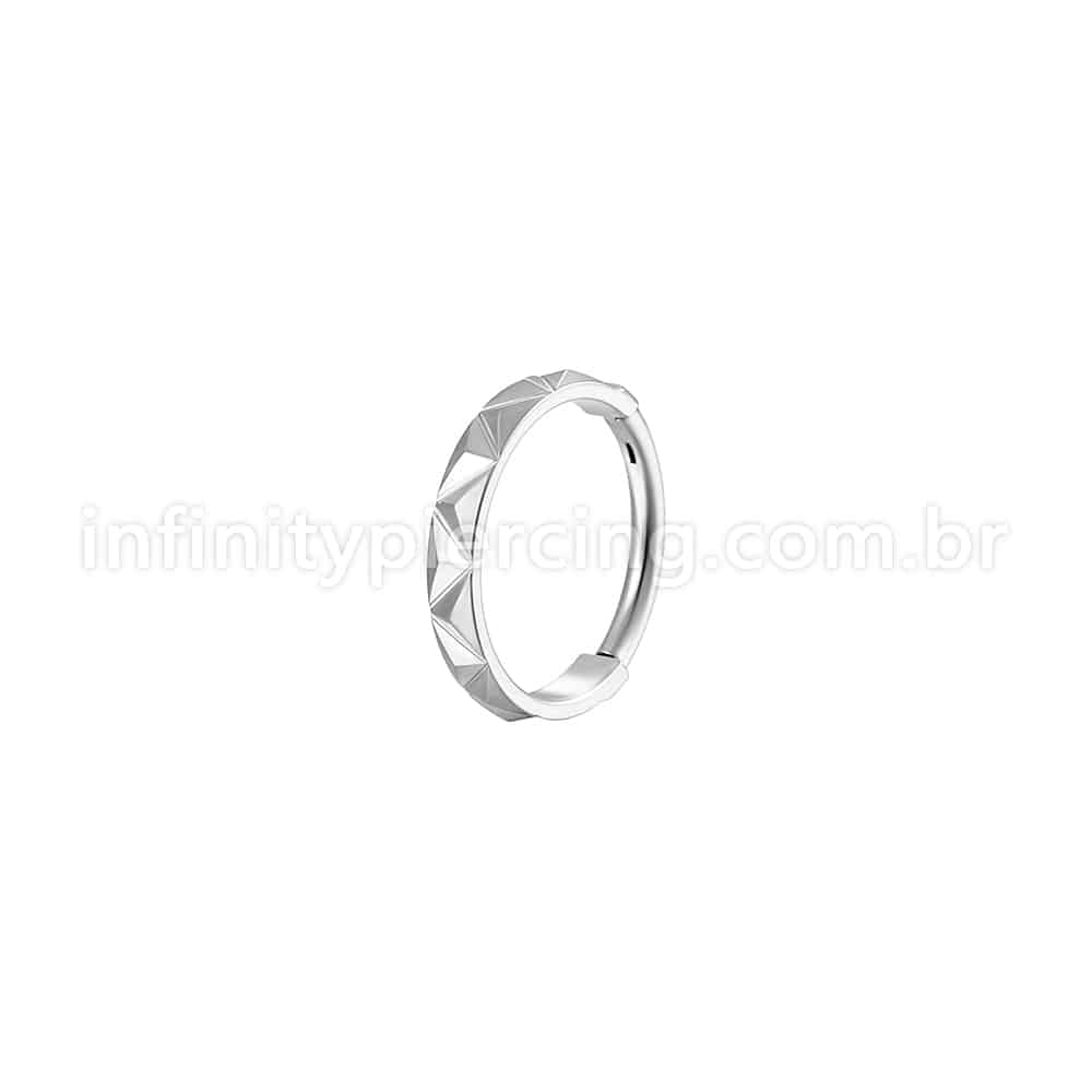 Piercing Argola Aço Cirúrgico Segmento Articulado Detalhado