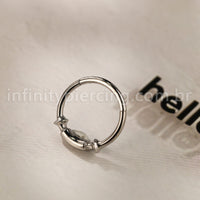 Piercing Argola Titânio Com Detalhes
