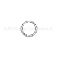 Piercing Argola Segmento Articulado Aço Cirúrgico Indiano