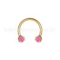 Piercing Ferradura Aço Cirúrgico Opala