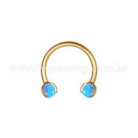 Piercing Ferradura Aço Cirúrgico Opala