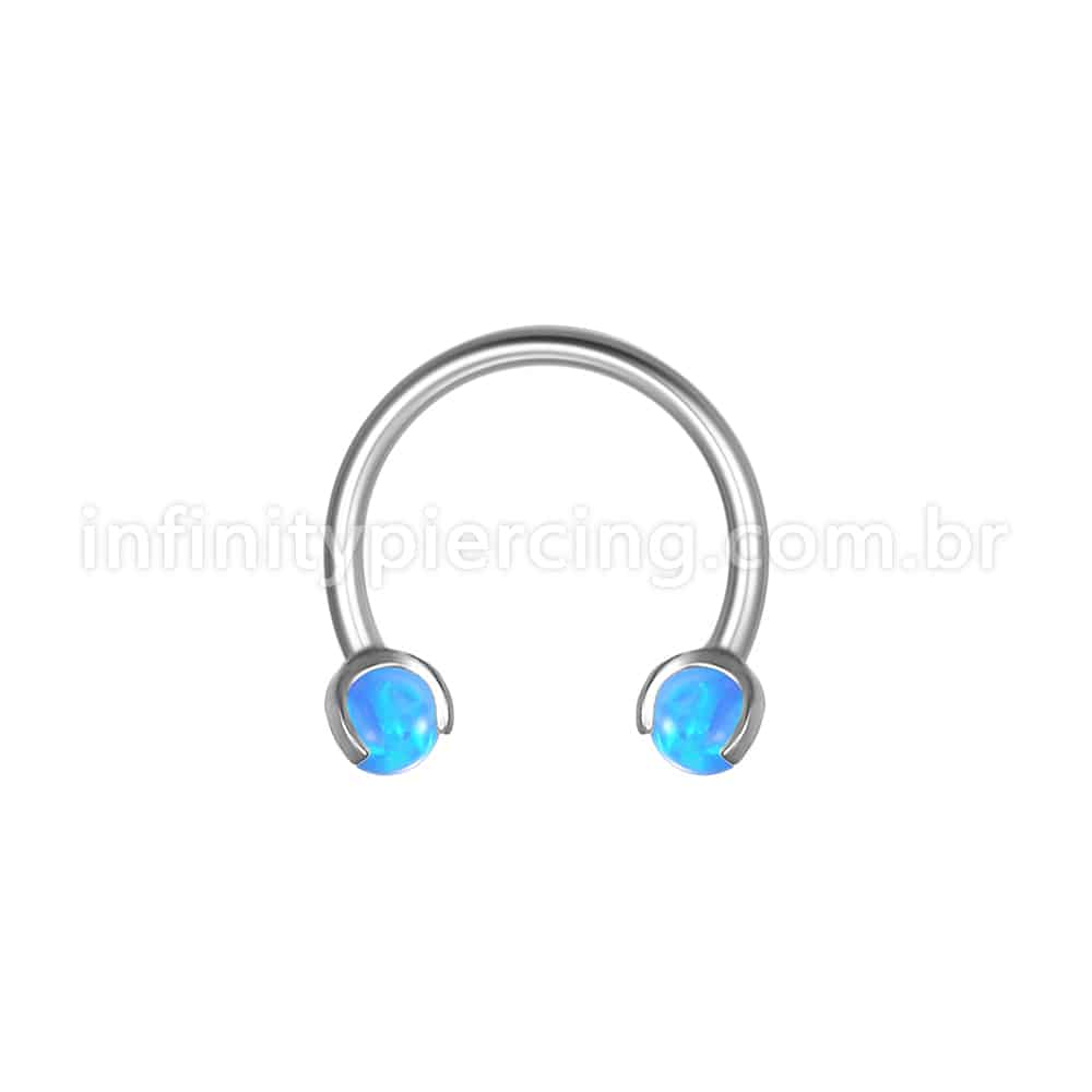 Piercing Ferradura Aço Cirúrgico Opala