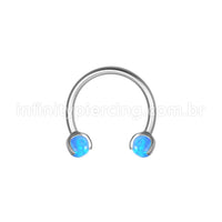 Piercing Ferradura Aço Cirúrgico Opala