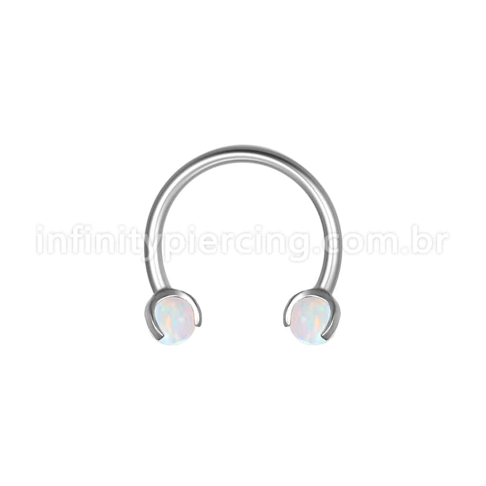 Piercing Ferradura Aço Cirúrgico Opala