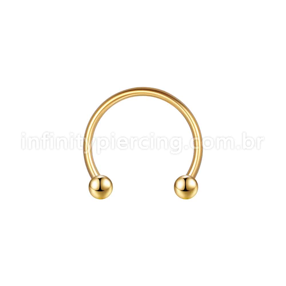 Piercing Ferradura Aço 316 L