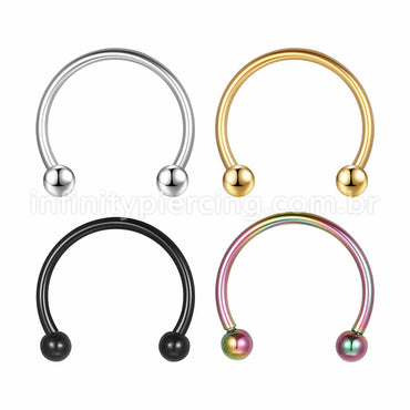 Piercing Ferradura Aço 316 L