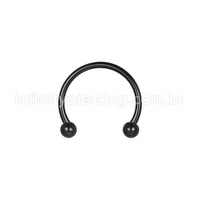 Piercing Ferradura Aço Cirúrgico 316L Rosca Interna
