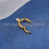 Piercing Argola Titânio Segmento Articulado Opala