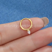 Piercing Argola Titânio Segmento Articulado Opala