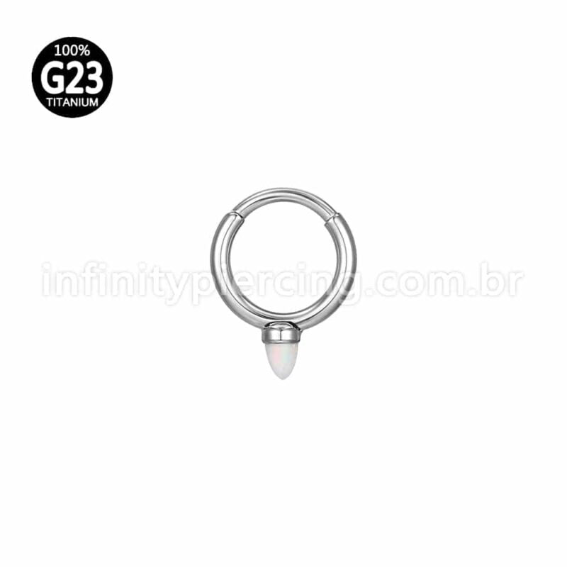 Piercing Argola Titânio Segmento Articulado Opala