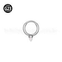 Piercing Argola Titânio Segmento Articulado Opala