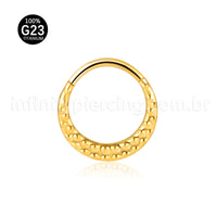 Piercing Argola Titânio Segmento Articulado Detalhado