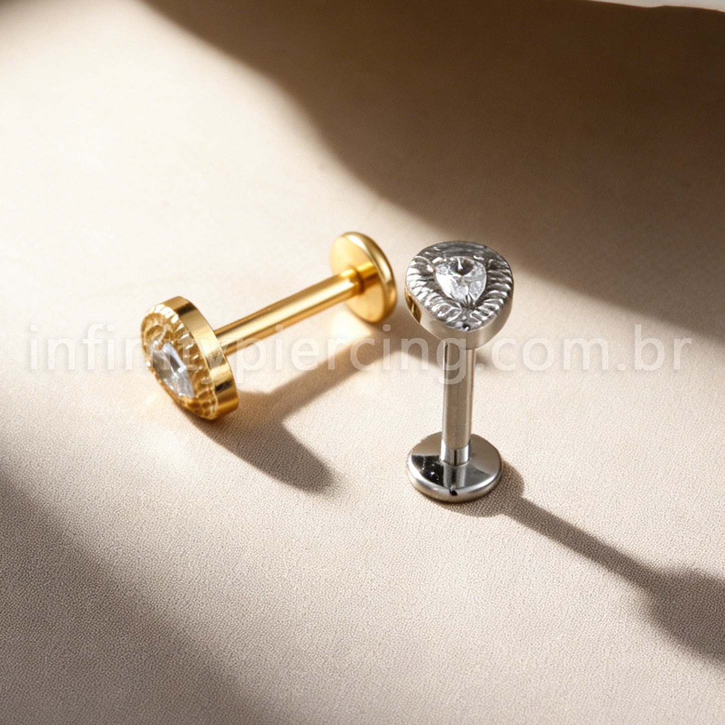 Piercing Labret Titânio Gota