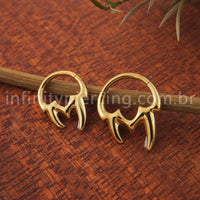 Piercing Argola Titânio Segmento Articulado Presas