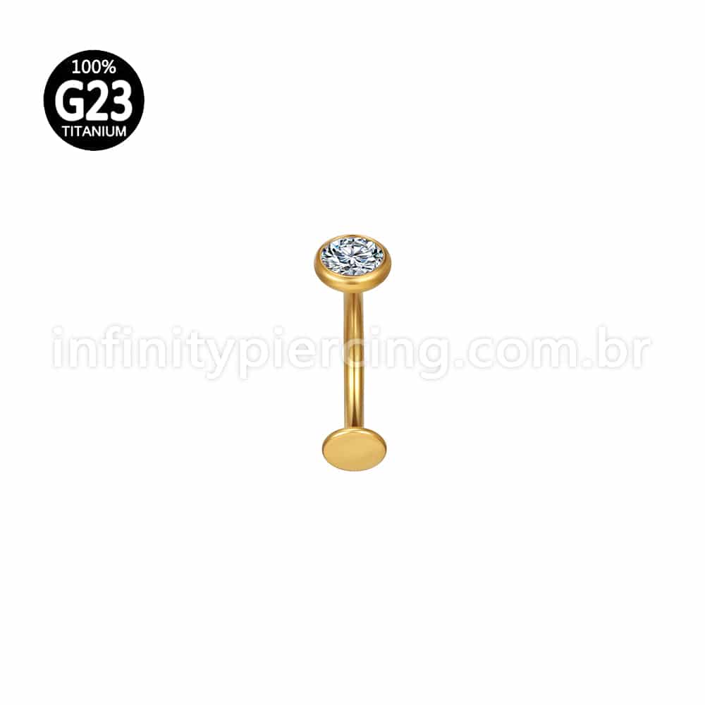 Piercing Banana Floating Titânio Zircônia