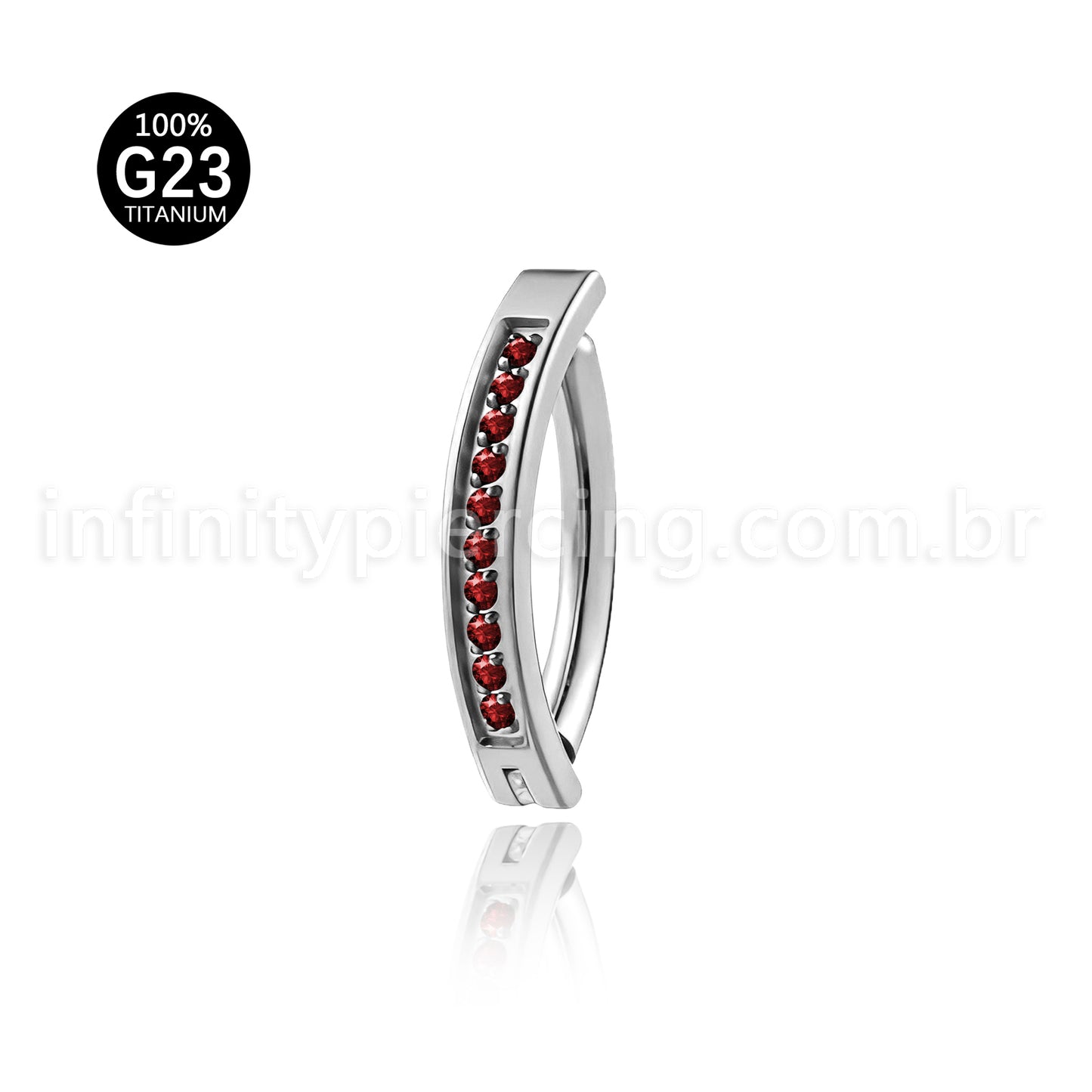 Piercing Argola Para Umbigo Titânio Zircônia