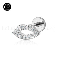 Piercing Labret Boca Titânio Zircônia