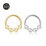 Piercing Argola Titânio Segmento Articulado Detalhado