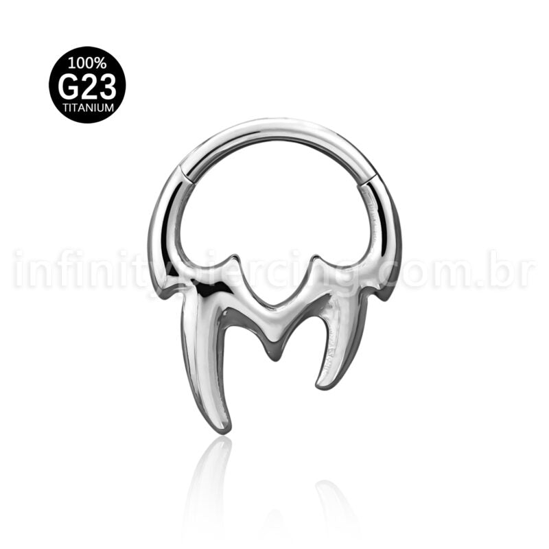Piercing Argola Titânio Segmento Articulado Presas