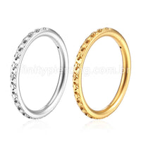 Piercing Argola Aço Cirurgico Segmento Articulado Detalhes Eestrelas