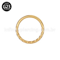 Piercing Argola Titânio Segmento Articulado Detalhado
