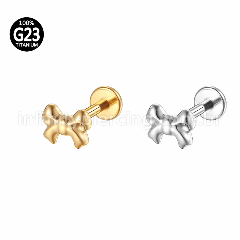 Piercing Labret Titânio Laço