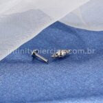 Piercing Labret Titânio Indiano Zircônia