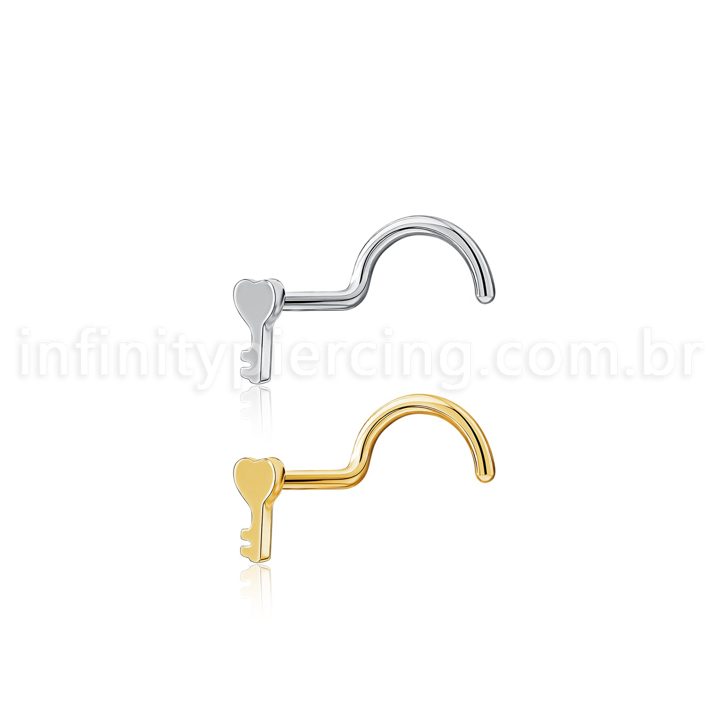 Piercing Nostril Aço Cirúrgico Chave