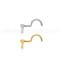 Piercing Nostril Aço Cirúrgico Chave