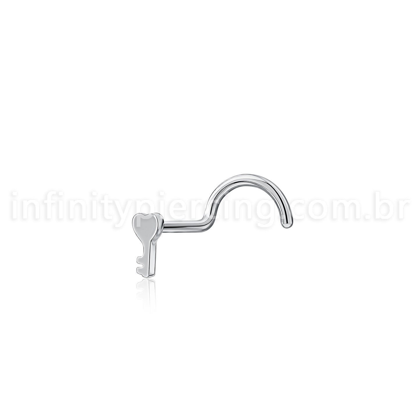 Piercing Nostril Aço Cirúrgico Chave
