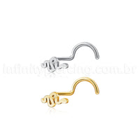 Piercing Nostril Aço Cirúrgico Cobra