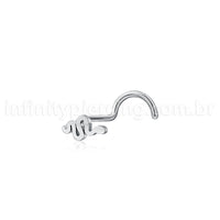 Piercing Nostril Aço Cirúrgico Cobra