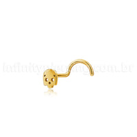 Piercing Nostril Aço Cirúrgico Caveira