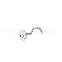 Piercing Nostril Aço Cirúrgico Caveira
