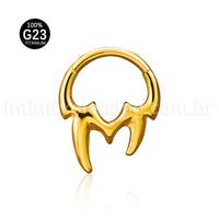 Piercing Argola Titânio Segmento Articulado Presas