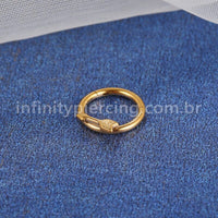 Piercing Argola Titânio Flecha