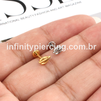 Piercing Labret Titânio Liso