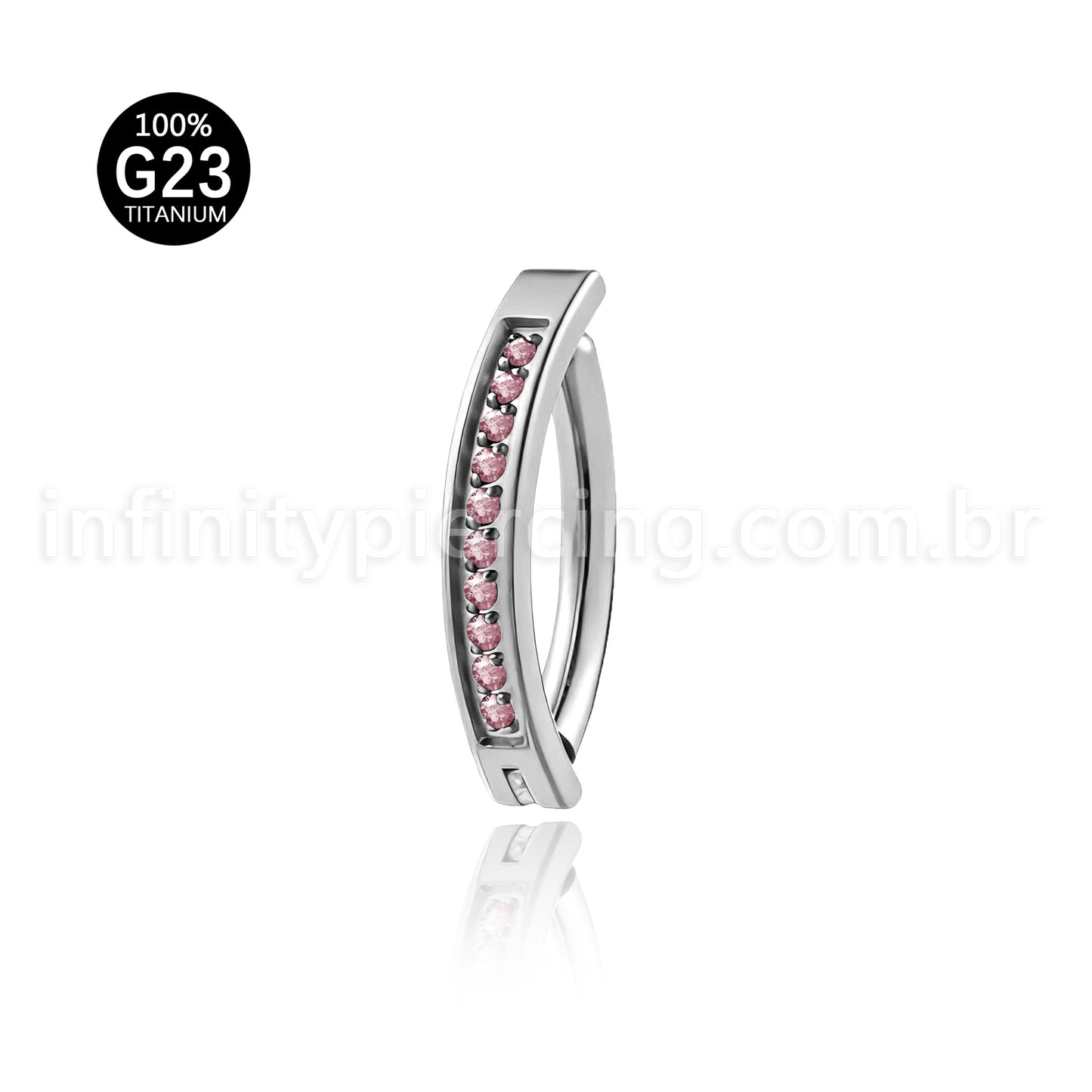 Piercing Argola Para Umbigo Titânio Zircônia