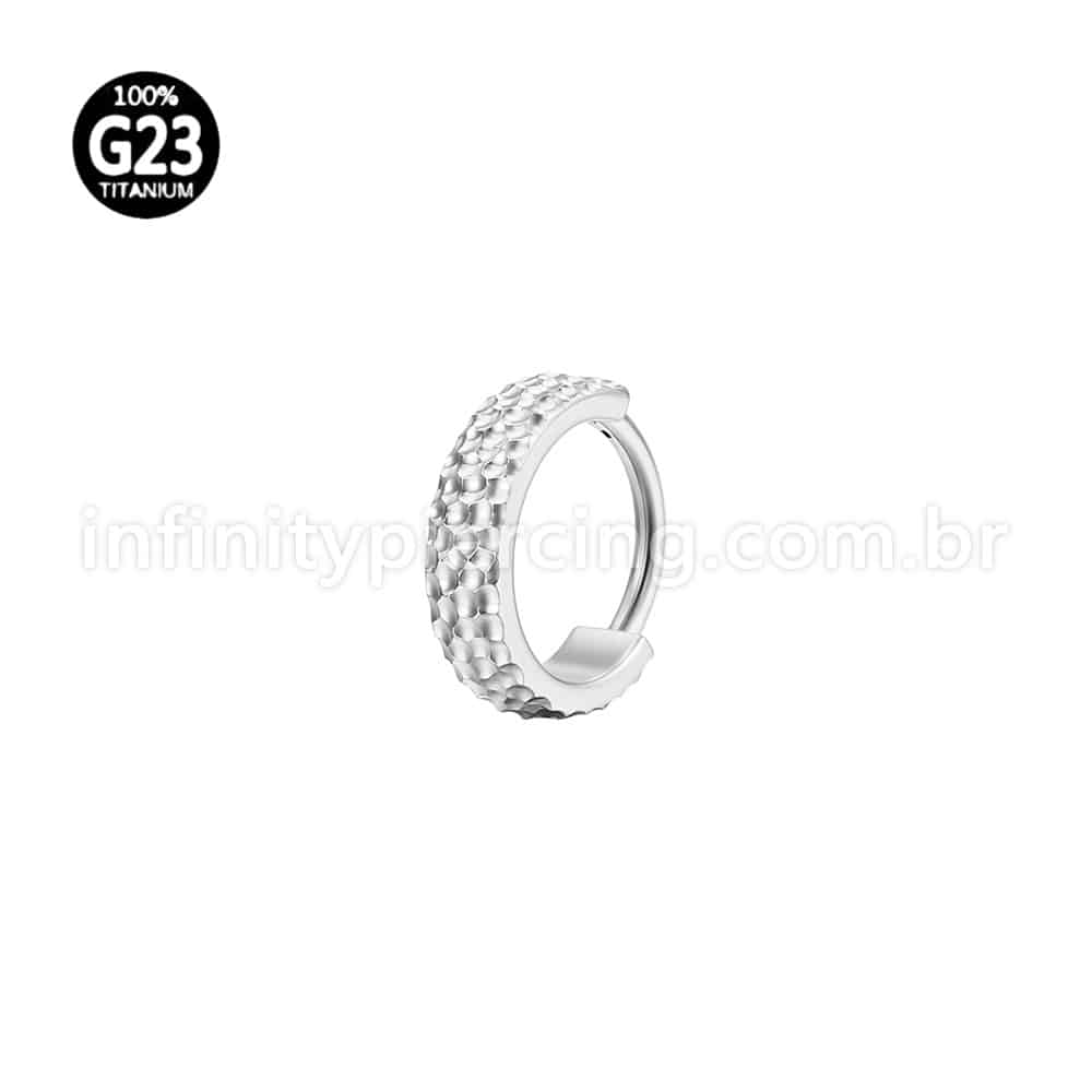 Piercing Argola Titânio Segmento Articulado Detalhado