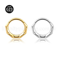Piercing Argola Titânio Com Detalhes