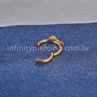 Piercing Argola Titânio Flecha