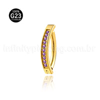 Piercing Argola Para Umbigo Titânio Zircônia