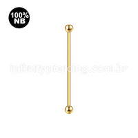 Piercing Barbell Nióbio Rosca Interna